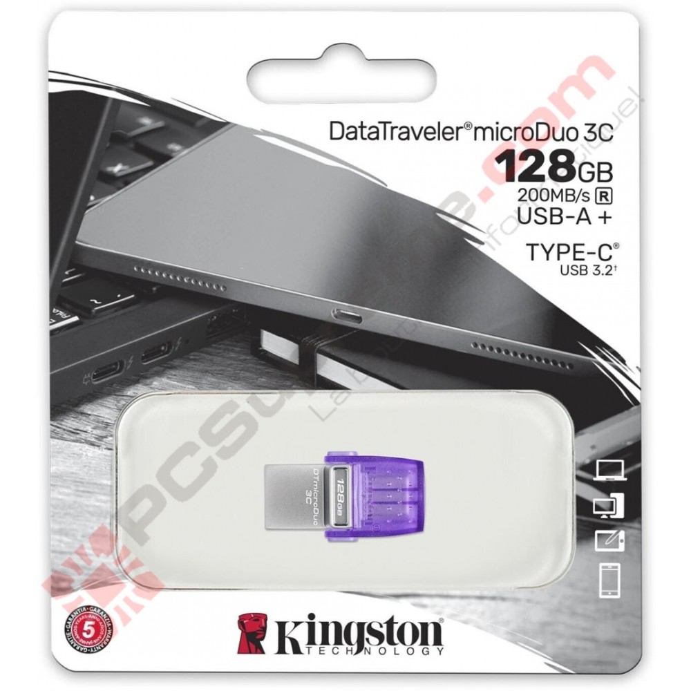 128 GB microDuo 3C USB-A + USB-C