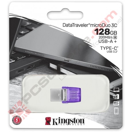 128 GB microDuo 3C USB-A + USB-C
