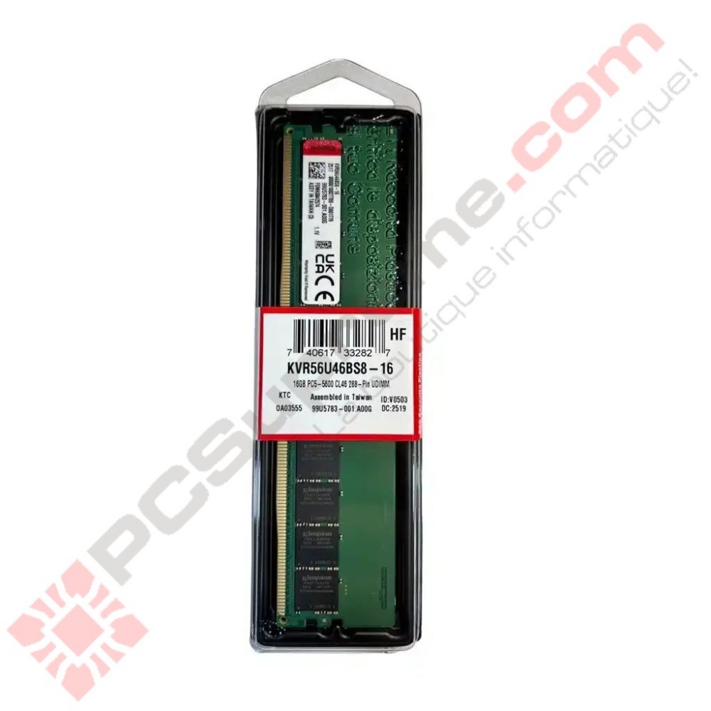DDR5 16GB/5600MHz/PC5-44800 KVR