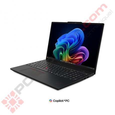 ThinkPad T16 Gen 5, Core Ultra 7 355, 512GB SSD, 32GB LPCAMM2 LPDDR5x, 16", Win11 Pro, Français