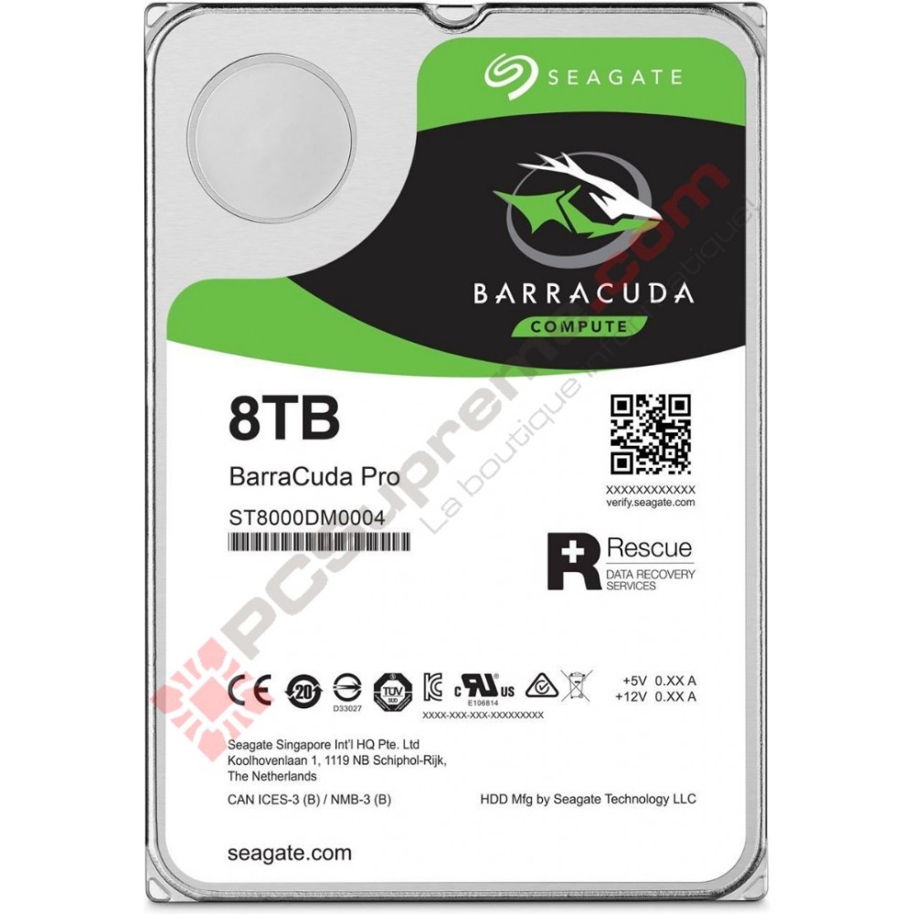 8.0 TB Barracuda 5400 RPM 256 MB SATA3 3.5" ST8000DM004